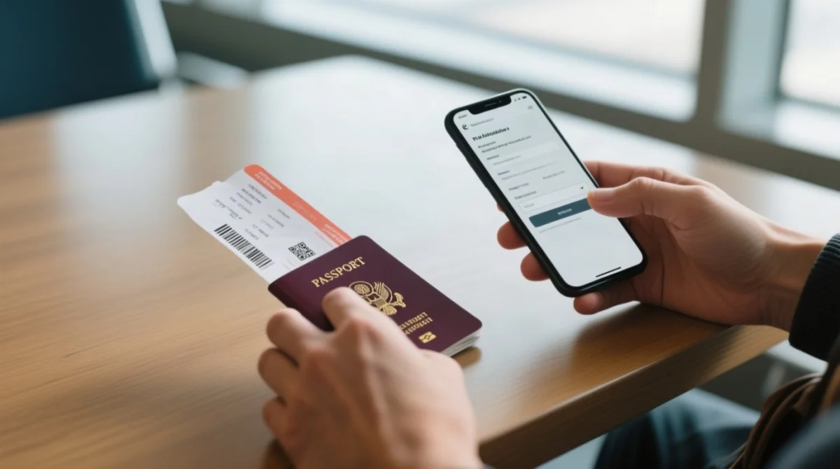 How to Enter Your TDAC Flight Number and Airline Name
